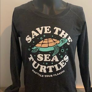 Save the Turtles Sweatshirt.
